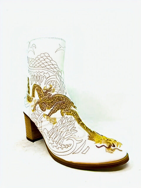 DRAGON Ankle Boot (White)