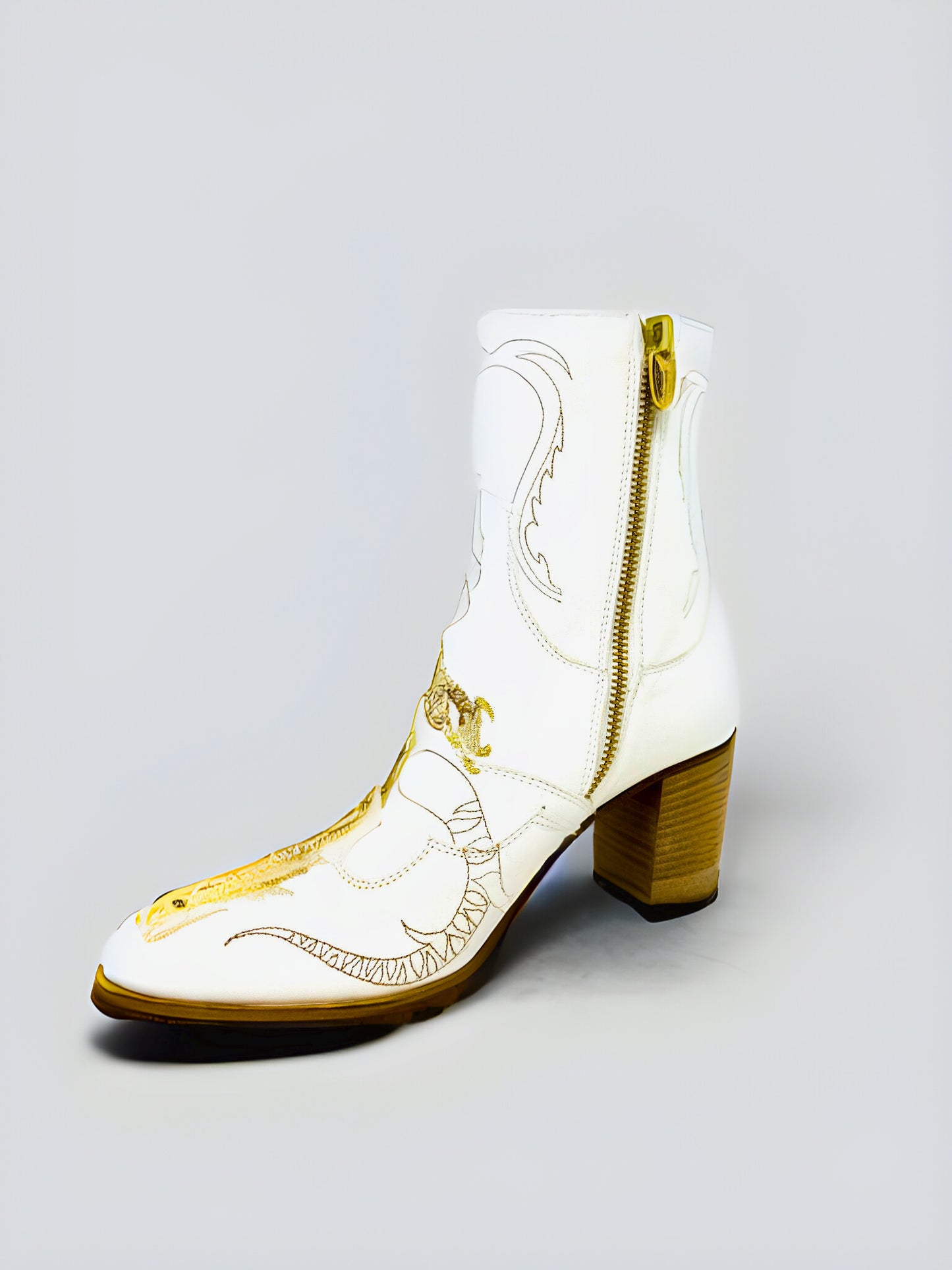 DRAGON Ankle Boot (White)
