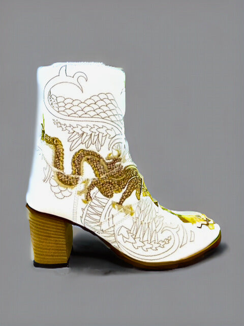 DRAGON Ankle Boot (White)