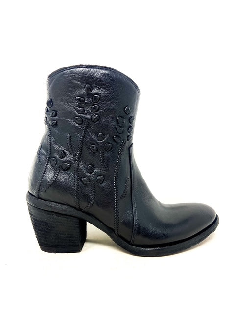 PORTOFINO Round Ankle Boot (Black)