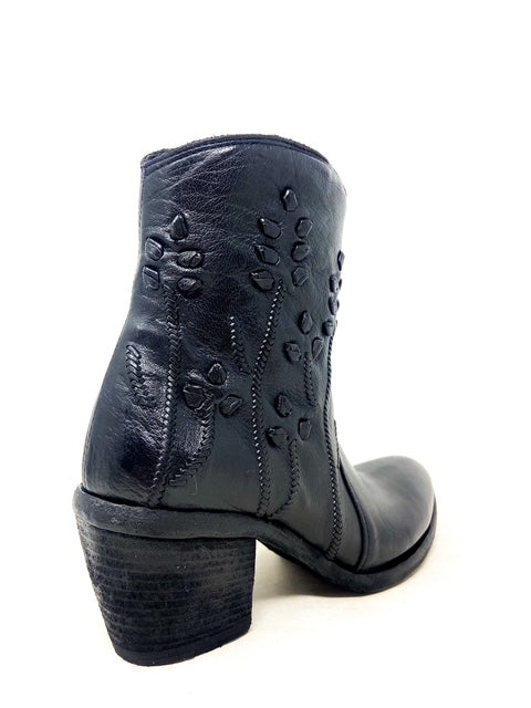 PORTOFINO Round Ankle Boot (Black)