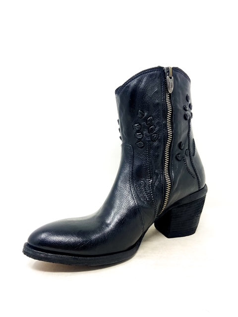 PORTOFINO Round Ankle Boot (Black)
