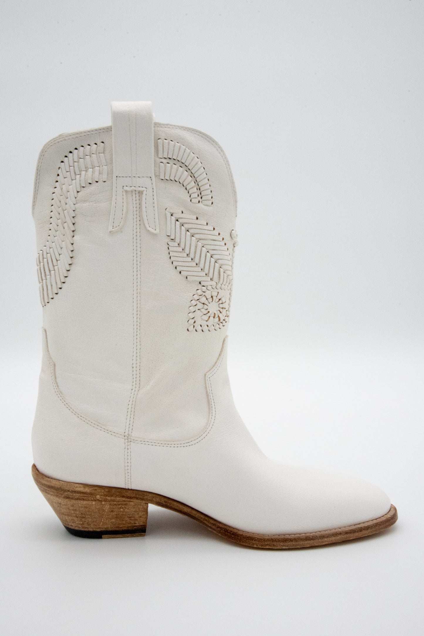 DOLLY Mid-Calf Boot (White)