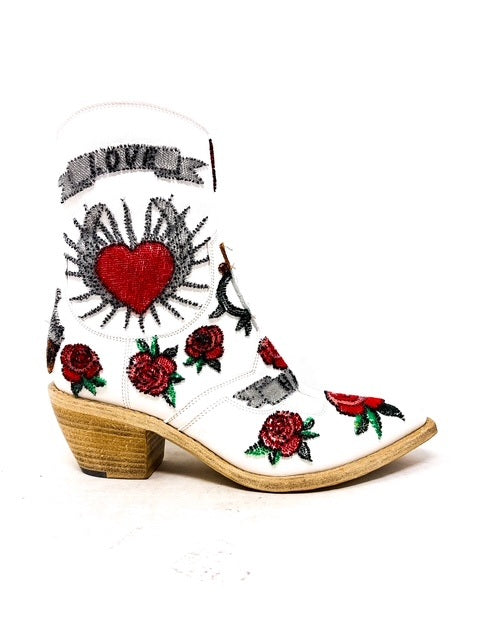 LOVE Ankle Boot (White)