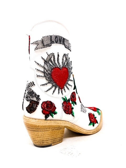 LOVE Ankle Boot (White)