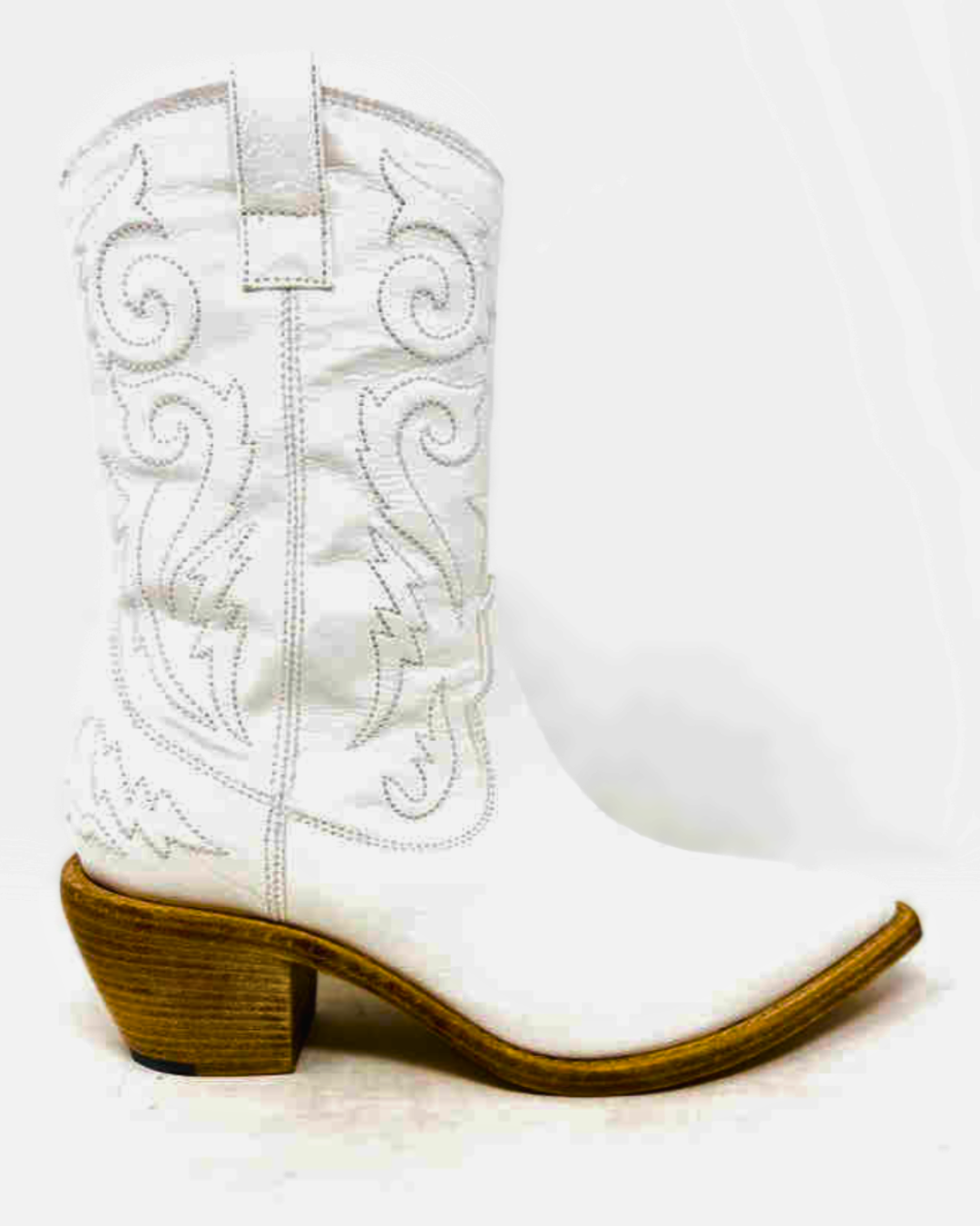 JAQUELINE Mid-Calf Boot (White)